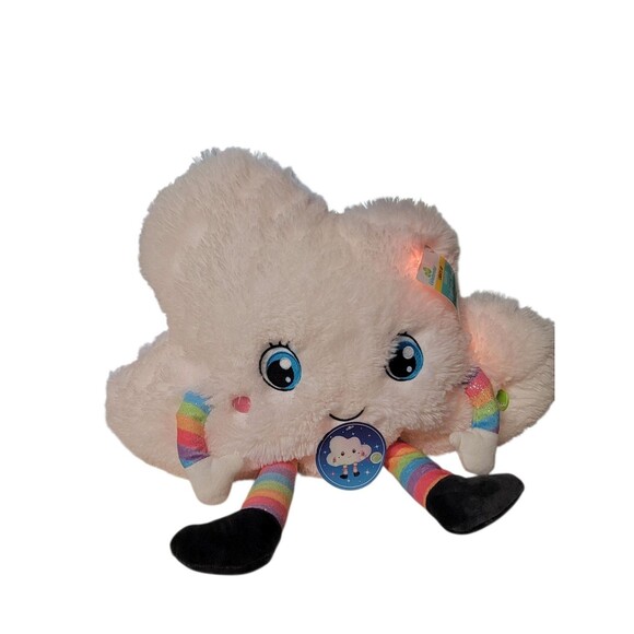 2021 NWT Celebrate Cloud Plush Rainbow Feet And Arms Lights Up Large 20" - Picture 6 of 11